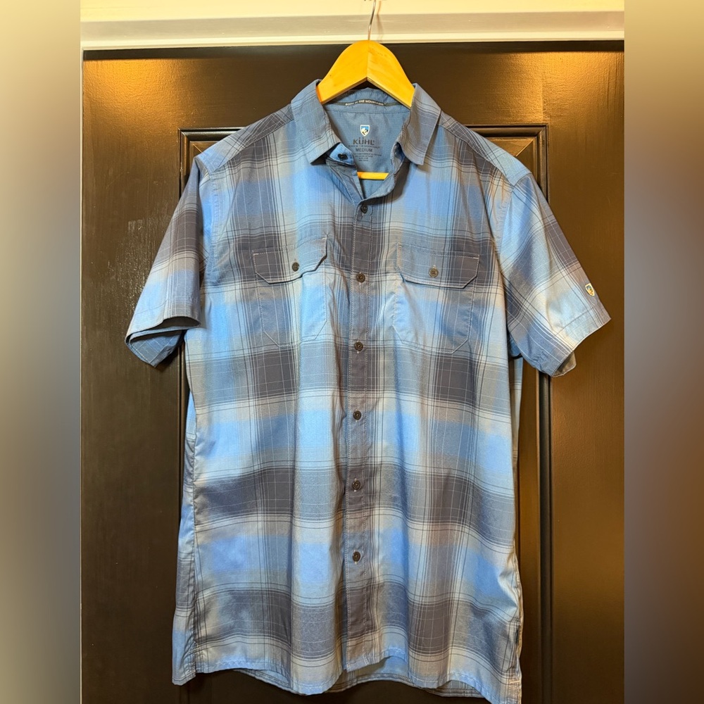 KÜHL Quick-Dry Plaid Short Sleeve Hiking Shirt – Medium